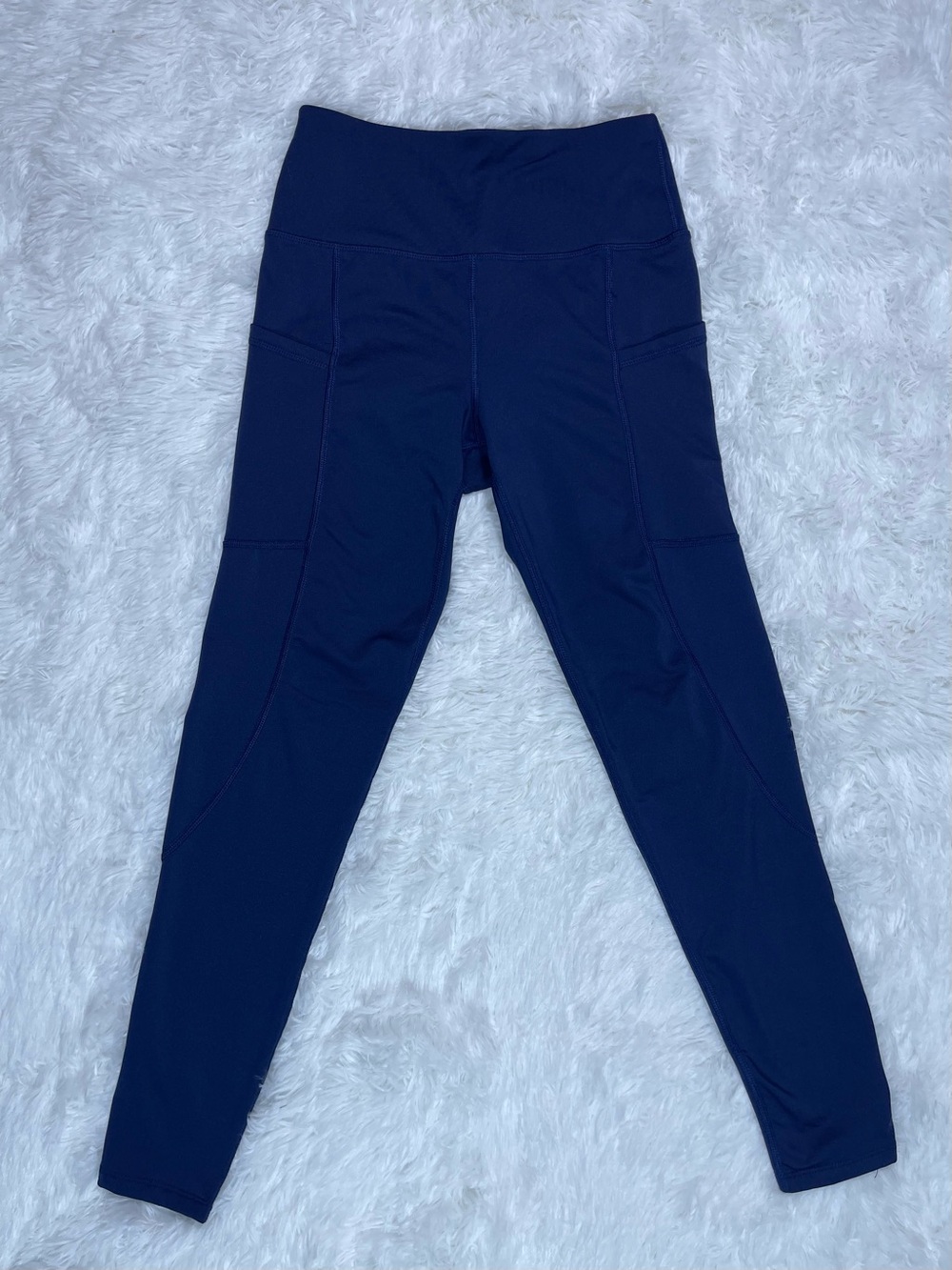 Apana Women’s Navy High-Waist Leggings with Side Pockets Size Small